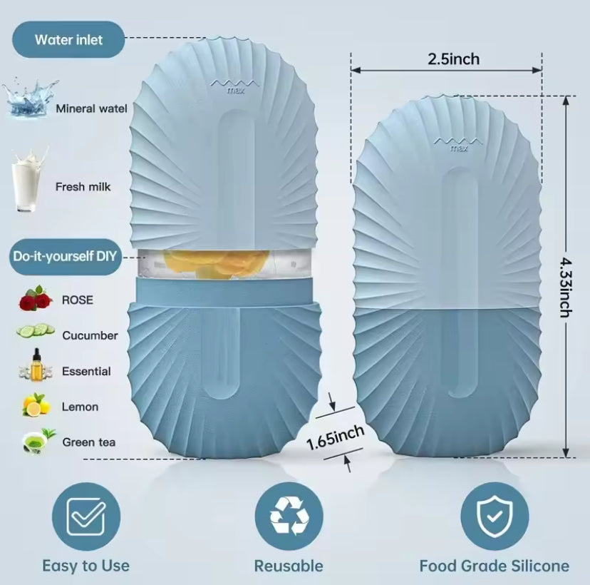 Pack of 3 Silicone Face Ice Roller Face Application Ice Tray Summer.